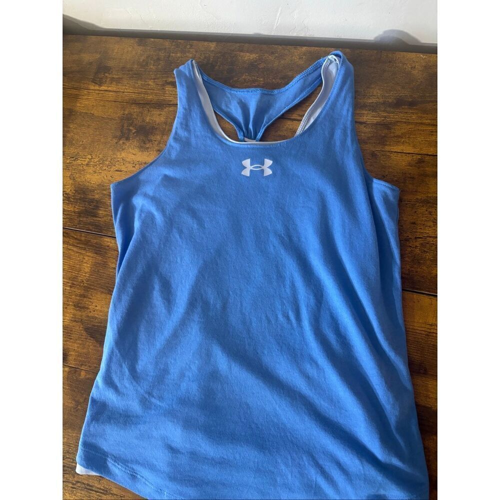 Under Armour Blue Tank - Youth medium